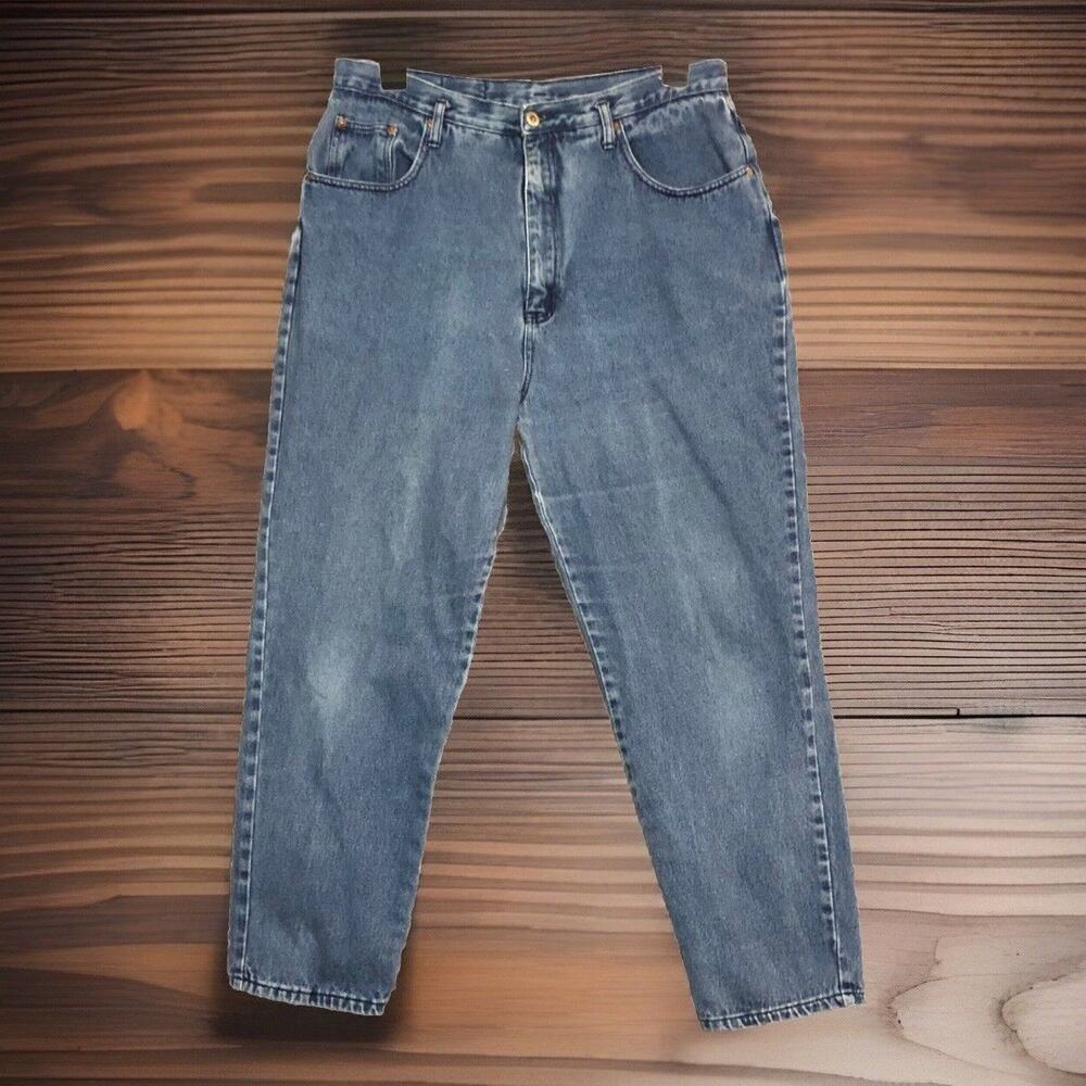 ZANA DI Jeans 18 Womens Ankle Leg 36x28 High Rise Medium Wash Pockets Blue EUC